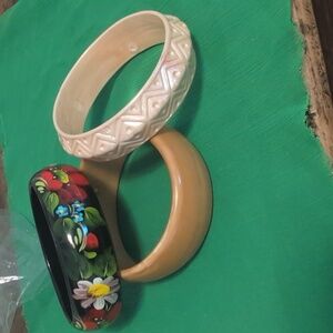 Set of Three Colorful Bangles